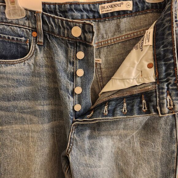Blank NYC Jeans, The Howard Mid-rise Loose Fit Jeans NWT Organic Cotton 28 - Picture 3 of 8